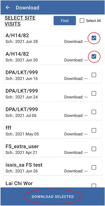 Downloading Site Visit 2